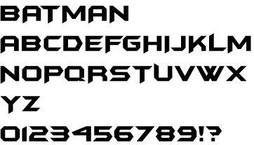 gld do you mean this batman forever font