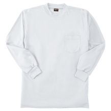 デオドラントドライ長袖Tシャツ（胸ポケット有り） 50388（S）のプリント詳細ページを見る
