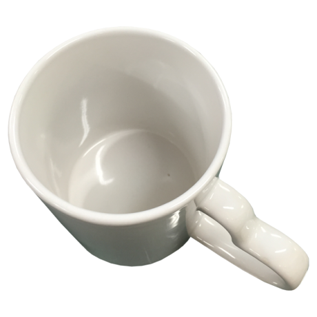 ハートハンドルマグカップにプリント |